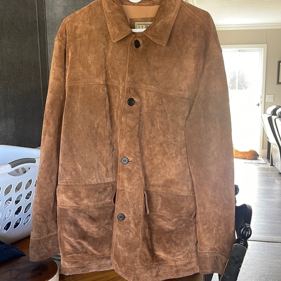 L.L bean suede leather coat. M - Picture 2 of 11